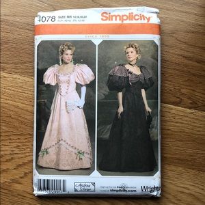 Simplicity 4078 Circa 1895 Misses’ gown pattern